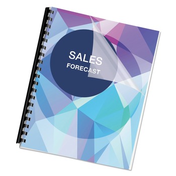 Fellowes Mfg Co. 5242401 11 in. x 8.5 in. 7 mil Unpunched PET Ultra Clear Binding Covers - Clear (100/Pack)