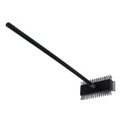 Food Service | Carlisle 4029000 Sparta Broiler Master Grill Brush and Scraper with 30.5 in. Black Wood Handle image number 1