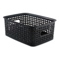 Boxes & Bins | Advantus 40326 9.88 in. x 7.38 in. x 4 in. Weave Bins - Black (3/Pack) image number 1