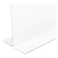 Office Presentation Supplies | Deflecto 69301 Classic Image 11 in. x 8.5 in. Insert Double-Sided Sign Holder - Clear image number 1