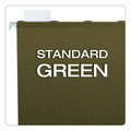 File Folders | Pendaflex 42703 Ready-Tab 1/6-Cut Tabs Extra Capacity Reinforced Colored Hanging Legal Folders - Standard Green (20/Box) image number 4