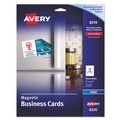 Copy & Printer Paper | Avery 08374 2 in. x 3.5 in. Magnetic Business Cards for Inkjet Printers - White (30 Cards, 10 Cards/Sheet, 3 Sheets/Pack) image number 0