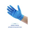 Disposable Gloves | Boardwalk 395LBXA 5 mil Disposable General-Purpose Powder-Free Nitrile Gloves - Large, Blue (100/Box) image number 7