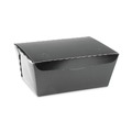 Food Trays, Containers, and Lids | Pactiv Corp. NOB03B 66 oz 6.5 x 4.5 x 3.25 EarthChoice OneBox Paper Box - Black (160/Carton) image number 0