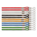 Label & Badge Holders | Champion Sports 126ASST 20 in. Long Metal J-Hook Fastener Lanyard - Assorted Colors (1-Dozen) image number 0