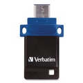 Office Electronics & Batteries | Verbatim 99155 Store ‘n' Go 64 GB Dual USB 3.0 Flash Drive for USB-C Devices - Blue image number 4