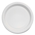 Bowls and Plates | SOLO MP6B-2054 Bare Eco-Forward 6 in. Diameter ProPlanet Seal Clay-Coated Paper Plate - White/Brown/Green (1000/Carton) image number 0