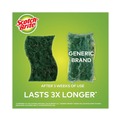 Sponges & Scrubbers | Scotch-Brite 426 4.5 in. x 2.7 in. 0.6 in. Thick Heavy-Duty Scrub Sponge - Yellow/Green (6/Pack) image number 5