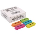 Arts & Crafts Supplies | Ticonderoga X38930 Slanted-Edge Rectangular Block Medium Neon Wedged Block Erasers for Pencil Marks - Assorted Colors (30/Box) image number 3