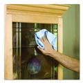 Just Launched | Rubbermaid Commercial FGQ63000BL00 Executive Series Hygen 16 in. x 16 in. Microfiber Glass Cleaning Cloths - Blue (12/Carton) image number 8