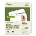Dividers & Tabs | Avery 11581 11 in. x 8.5 in. 8-Tab Index Maker EcoFriendly Print and Apply Clear Label Dividers - White (5 Sets/Pack) image number 0