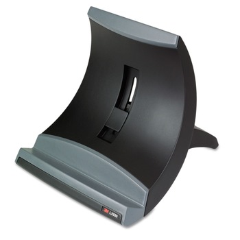 MONITOR STANDS | 3M LX550 9 in. x 12 in. x 6.5 in. to 9.5 in. 20-lb. Capacity Vertical Notebook Computer Riser with Cable Management - Black/Charcoal Gray