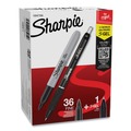 Permanent Markers | Sharpie 1884739 Fine Tip Permanent Marker Value Pack with S-Gel 0.7 mm Black Ink Pen - Black (36/Pack) image number 0