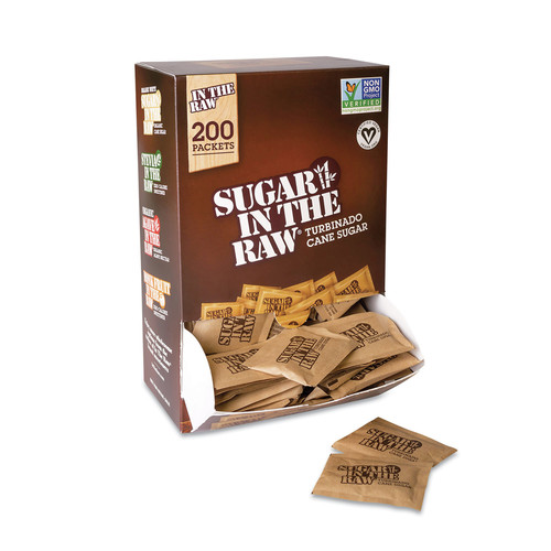 Condiments | Sugar in the Raw 4480050319 0.2 oz Sugar Packet (400/Carton) image number 0