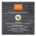 Cups and Lids | World Centric CPCS2SF 2 oz PLA Plastic Flat Style Cold Cups - Clear (2000/Carton) image number 2