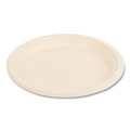 Bowls and Plates | Boardwalk BWKPLATE9NPFA 9 in. Diameter Bagasse PFAS-Free Dinnerware Plate - Tan (500/Carton) image number 6