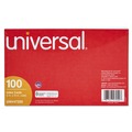 Flash Cards | Universal UNV47250 5 in. x 8 in. Index Cards - Ruled, White (100/Pack) image number 0