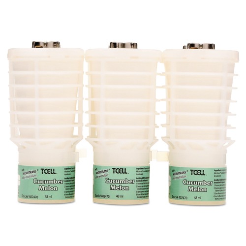 Odor Control | Rubbermaid Commercial FG402470 TCell  Microtrans Odor Neutralizer Refill - Cucumber Melon (6/Carton) image number 0