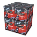 Paper Towels and Napkins | Scott 75190 9 in. x 12 in. 1-Ply Shop Towels Original - Unscented/Blue (200/Box) image number 0
