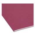 File Folders | Smead 13084 1/3-Cut Tabs Assorted Letter Size 0.75 in. Expansion Reinforced Top Tab Colored File Folders - Maroon (100/Box) image number 4