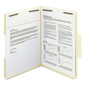 File Folders | Smead 14535 0.75 in. Expansion 2 Fasteners Letter Size 11-pt SuperTab Reinforced Guide Height Fastener Folders - Manila (50/Box) image number 4