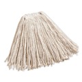 Mops | Rubbermaid Commercial FGF11800WH00 24 oz. 1 in. Band Premium Cut-End Cotton Wet Mop Head - White (12/Carton) image number 1