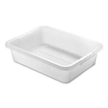 Rubbermaid Commercial FG334992WHT 15 in. x 20 in. x 5 in. Bus/Utility Box - White