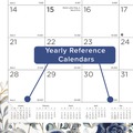 Bulletin Boards | Blueline C194128 12-Month (Jan-Dec): 2026 22 in. x 17 in. Floral Artwork Monthly Desk Pad Calendar - Black Binding, White/Multicolor Sheets image number 4