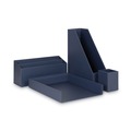 Desktop Organizers | U Brands 3631U00-02 Four-Piece Chipboard Desk Organization Kit - Navy (2-Piece/Kit) image number 0