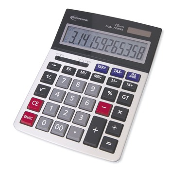 Innovera IVR15975 12-Digit LCD Large Display Calculator