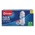 Cleaning Brushes | O-Cedar 172172PK Flex and Catch Duster Heavy-Duty Refills - White (5/Pack) image number 0