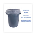 Trash & Waste Bins | Boardwalk Z8048VNK 40 in. x 48 in. 45 gal. 16 mic High Density Industrial Can Liners Flat Pack - Natural (200/Carton) image number 3