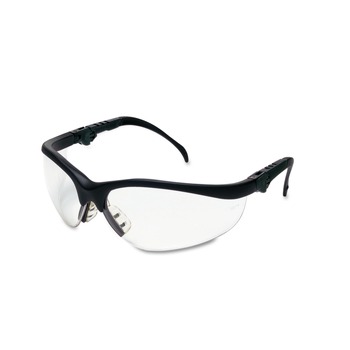 SAFETY EQUIPMENT | MCR Safety KD310 Klondike Plus Safety Glasses - Black Frame/Clear Lens