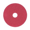  | Boardwalk BWK4017RED 17 in. Diameter Buffing Floor Pads - Red (5/Carton) image number 0