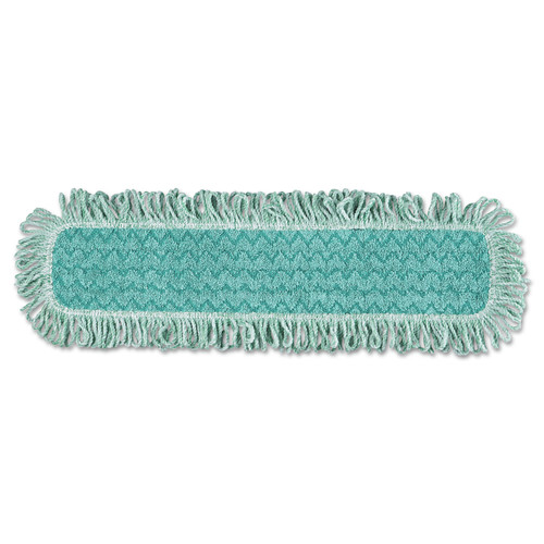 Mops | Rubbermaid Commercial HYGEN FGQ42600GR00 24w x 9d HYGEN Microfiber Fringed Dust Mop Pad - Green image number 0