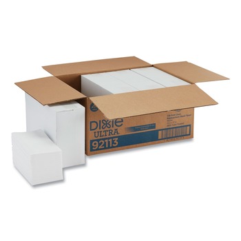 JUST LAUNCHED | Georgia-Pacific 92113 13 in. x 17 in. 1/6-Fold Linen Replacement Towels - White (200/Box, 4 Boxes/Carton)