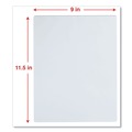 Laminating Supplies | Universal UNV84624 9 in. x 11.5 in. 5 mil Laminating Pouches - Gloss Clear (100/Pack) image number 5