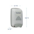 Skin Care & Hygiene | Boardwalk 6754-06-GCE00VL 6.1 in. x 10.6 in. x 5.1 in. 1250 mL Soap Dispenser - Gray image number 5