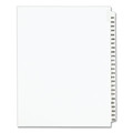 Back to School Sale | Avery 01338 11 in. x 8.5 in. 25-Tab 201 to 225 Avery Style Preprinted Legal Exhibit Side Tab Index Dividers - White (1-Set) image number 0