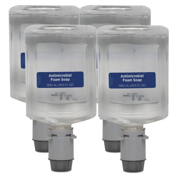 Georgia Pacific Professional 43818 Pacific Blue Ultra 1200 mL Antimicrobial Foam Soap Manual Dispenser Refill - Unscented (4/Carton)
