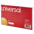 Flash Cards | Universal UNV47250 5 in. x 8 in. Index Cards - Ruled, White (100/Pack) image number 1
