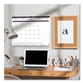 Bulletin Boards | Blueline C194113 12-Month (Jan-Dec): 2026 22 in. x 17 in. Passion Floral Artwork Monthly Deskpad Calendar - Multicolor Sheets, Black Binding image number 3