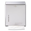 Paper Towels and Napkins | San Jamar T1900XC 11.38 in. x 4 in. x 14.75 in. C-Fold/Multifold Towel Dispenser - Chrome image number 0