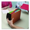 File Jackets & Sleeves | Smead 71198 5.25 in. Expansion 1 Section 100% Recycled Redrope Wallets - Letter Size, Redrope (10/Box) image number 4