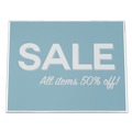 Office Presentation Supplies | Deflecto 66701 Classic Image 11 in. x 8.5 in. Insert Landscaped Slanted Sign Holder - Clear image number 5