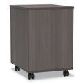 Office Filing Cabinets & Shelves | Linea Italia LITTR752MOC 16.5 in. x 19.75 in. x 23.63 in. Left or Right 2-Drawer Box/File Legal/Letter Trento Line Mobile Pedestal File - Mocha image number 3