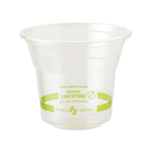 Cups and Lids | World Centric CPCS10 10 oz PLA Plastic Cold Cups - Clear (1000/Carton) image number 0
