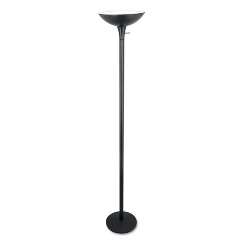 Lamps | Alera ALELMPF52B 12.5 in. x 12.5 in. x 72 in. Corded Torchier Floor Lamp - Matte Black image number 0