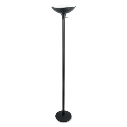 Lamps | Alera ALELMPF52B 12.5 in. x 12.5 in. x 72 in. Corded Torchier Floor Lamp - Matte Black image number 0