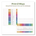 Back to School Sale | Avery 11083 Ready Index 11 in. x 8.5 in. 12-Tab 1 to 12 Customizable Table of Contents Dividers with Multicolor Tabs - White (3/Pack) image number 3